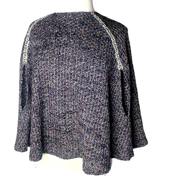 THML Clothing Tight Knit Poncho Sweater Women's Size M/L multicolor‎ boho - Picture 1 of 10